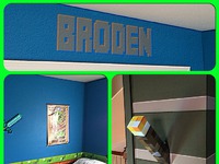 Matka zaprojektowa swojemu synowi pokój w stylu MINECRAFT, wow!