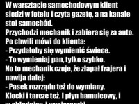 W warsztacie samochodowym! XD