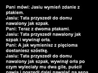 Jasio zaskoczył nauczycielkę :D