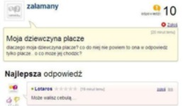 Moja dziewczyna płacze :D