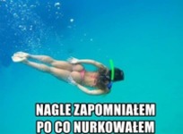 po co nurkowałem