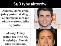 3 typy aktorów