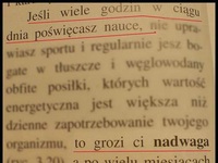 Gdy za dużo się uczysz grozi Ci...