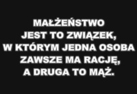 Małżeństwo to...