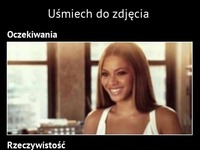 Uśmiech do zdjęcia! Oczekiwania vs Rzeczywistość