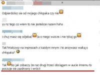 Tak dziewczyny WALCZĄ o swoich FACETÓW- bardzo przykre :)