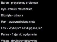 Zobacz co mówi o Tobie Twój znak zodiaku! Super teksty, sama prawda!