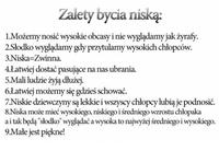 Jakie są zalety bycia niską? ... bo niskie są najlepsze! :D