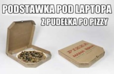 Podstawka pod laptopa z pudełka po pizzy - zobacz jak zrobić! ;)