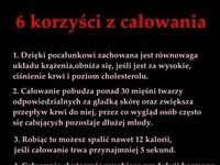 6 korzyści całowania, ostatnie najlepsze ;D