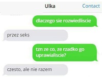 Kobieta mówi, że rozstała się z mężem przez SEX bo... SZOK!