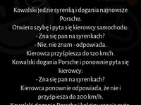 Kowalski jedzie syrenką i dogania najnowsze Porsche :D