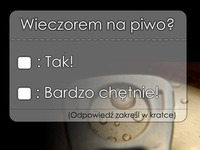 Wieczorem na piwo?