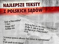 Najlepsze teksty z POLSKICH sądów! Ale PORAŻKA!