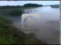 Połowów w odległej niezwykłe rosyjskiej wsi