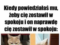 wziął na poważnie