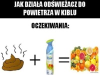 Zobacz działanie odświeżacza w toalecie- haha to prawda :D