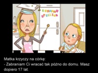 Matka zabrania wracać tak późno do domu w wieku 17lat! :D