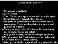 Męskie zasady, warto wiedzieć! :D