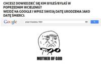 Wpisz swoją datę urodzenia w google i ...