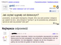 Jak czytać zygnaly od dziewczyn? ZOBACZ co mu doradzili na forum :D