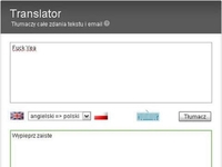 Translator wymiata w tłumaczeniu tekstu.