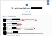 Czasami lepiej nie spieszyc się ze zmianą statusu na fejsie... Zobacz co mu napisała jego nowa "dziewczyna" :D