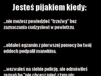 Jesteś pijakiem, kiedy... HAHA MOCNE :D