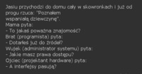 Jasiu przychodzi do domu cały w skowronkach i juz od progu rzuca: "Poznałem wspaniałą dziewczynę" :D