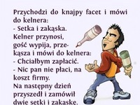 Facet pił w barze i nie płacił bo barman... HAHA DOBRE!