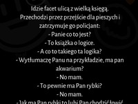 Facet z wielką księgą vs Policjant! WARTO :D