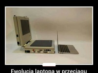 Ewolucja laptopa w przeciągu ostatnich lat :D