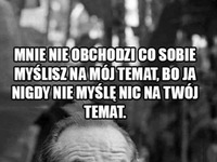 Nie myślę nic