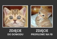 Zdjecia z dowodu  różnią się od tych z FB :D