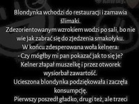 Blondynka nie wie jak jeść ślimaki! ZOBACZ co się stało HAHA!