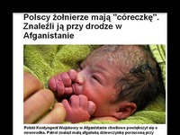 Polscy żołnierze mają 'córeczkę'!