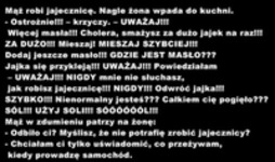 Mąż robi jajecznice :)