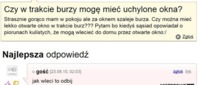Czy w trakcie burzy mogę mieć uchylone okna? :D