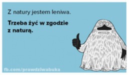 Jestem leniwa