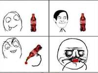 Jak piłem Coca-cole gdy byłem dzieckiem udawałem, że... Też tak robiłeś? :D