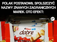 Nazwy produktów po POLSKU! Brzmią głupio?