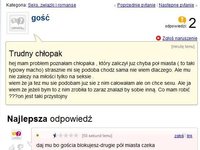 Dziewczyna ma problem z chłopakiem, który już zaliczył pół miasta. Co ma zrobić?