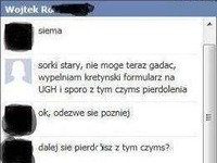 Napisał coś GŁUPIEGO do kolegi i jego dziewczyna to przeczytała....Jak myślisz zerwali ze sobą? :D