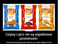 Teraz już wiecie, czym są wypełnione chipsy Lay's :D