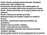 Polak i Rusek uciekają przed NIEMCAMI :D