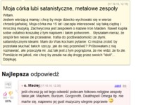 Jej córka lubi satanistyczne, metalowe zespoły! Co powinna zrobić?