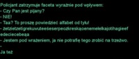 Policjant zatrzymuje faceta wyraźnie pod wpływem! :D