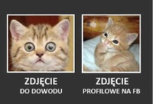 Zdjecia z dowodu  różnią się od tych z FB :D