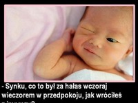 Syn tłumaczy się ojcu z wczorajszej imprezy. HAHA MOCNE!