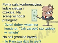 Wykład; jak zarobić sto tysięcy ;) MEGA!